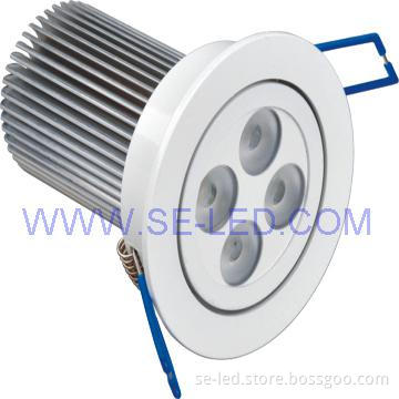 4*3W 110V commercial round Cold white LED downlight